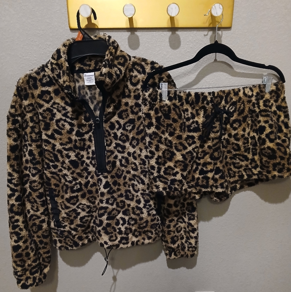 No Boundaries Animal Print Fleece Set